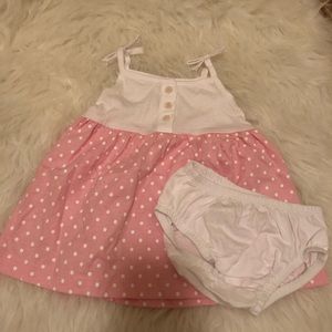 Dress set with diaper cover by Carter